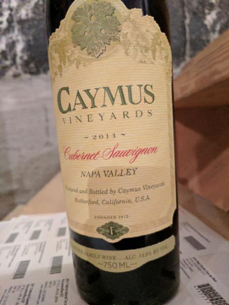 Caymus Napa Valley Cabernet